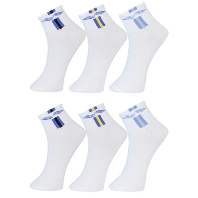 

Star Square Square badminton socks six pairs of men &39s sports leisure cotton socks in the tube socks 6005
