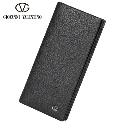 

Zhuo Fanni Valentino Mens Wallet Top Layer Leather Short Wallet Mens Cross-Clip Wallet Wallet Multifunction Business Wallet 721572310JX Black