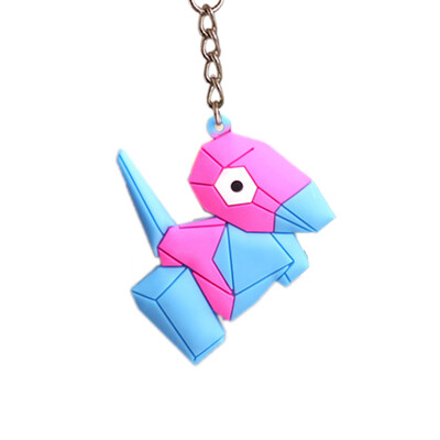 

Pocket Monsters 3D Pokemon Cartoon PVC Keychain Rubber Figure Keyring Ornament Mini Pendant Pikachu Toy Accessories