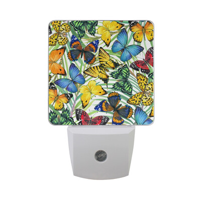

ALAZA LED Night Light With Smart Dusk To Dawn SensorButterfly Plug In Night Light