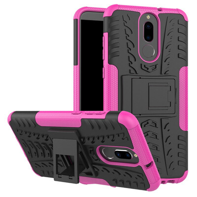 

Fivice Huawei nova 2i Case TPU anti-fall tire pattern back clip bracket phone case