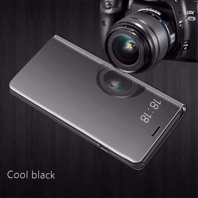 

Goowiiz Phone Case For Huawei Nova 2 LiteY7 PrimeHonor 7A Play7C Play Luxury Slim Mirror Flip Shell Stand Leather Smart Cover