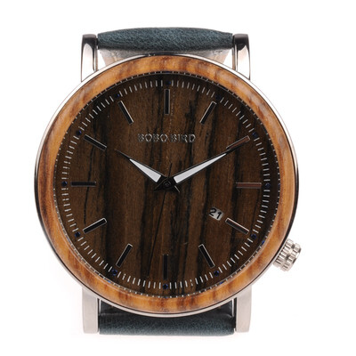 

BOBO BIRD wooden quartz pointer watch O27