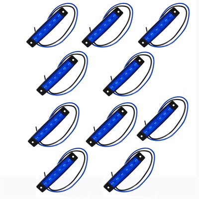 

10PCS YWXLight LED Truck Bus Trailer Side Marker Indicators Light Tail Taillight Brake Stop Lamp DC 12V