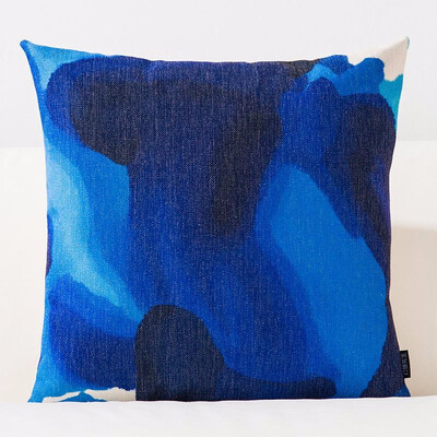

Sea Blue Plant Leaf Printed Cushion Anchor Pattern Marine Ship Throw Pillow Decorative Pillows Kids Cushions