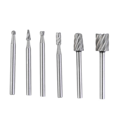 

6pcs HSS Routing Router Grinding Bits Burr For Dremel Bosch Rotary Tool