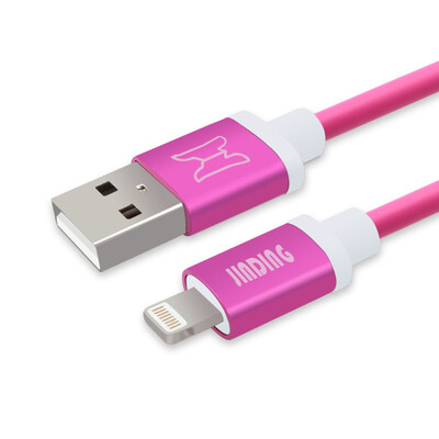 

JINDING JD-P013 Apple data cable iphone mobile phone fast charge usb data cable support iphone5 6s 7 Plus SE ipad air mini 2 m red