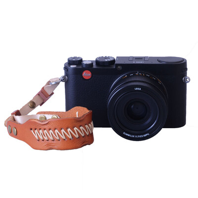 

KYOTSU King wins camera wrist strap ancient law knocking edge hand-sewn leather camera wrist strap camel