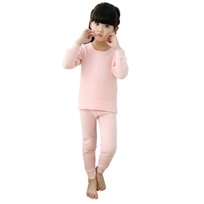 

Antarctic (Nanjiren) children's thermal underwear boys and girls three cold and warm thermal underwear thickening Qiuqiu pants suit Yang Hong 110