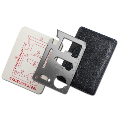 

TaTanice military knife / multi-functional camping card / life card / tool card (gift black leather