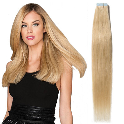 

12-24 inch Women Human Tape In Skin Weft Real Hair Extensions TAPE HUMAN HAIR 100 Virgin Hair