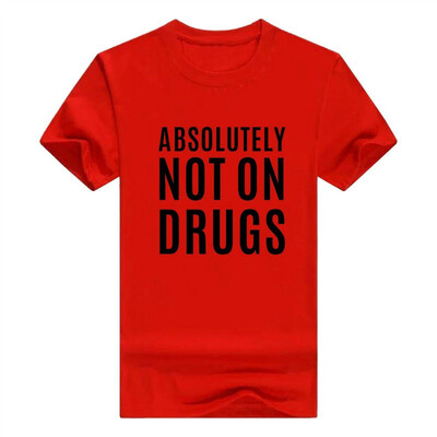 

Absolutely Not On Drugs Funny Rave Dubstep Festival Mens T-Shirt
