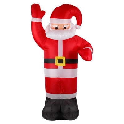 

24m 95inches Tall Inflatable Christmas Santa Claus Xmas Outdoor Decorations Ornaments AC110-240V