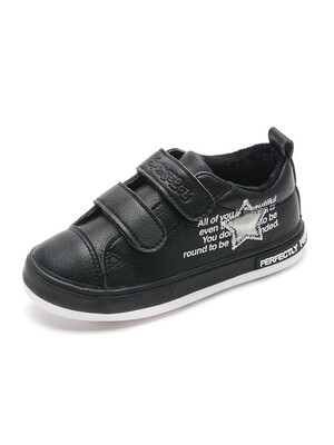 

chunchuntu 2018 Winter Children Fashion Casual Trainer Baby Girl Brand Black Warm Shoe Boy Sport Sneaker Toddler 7020