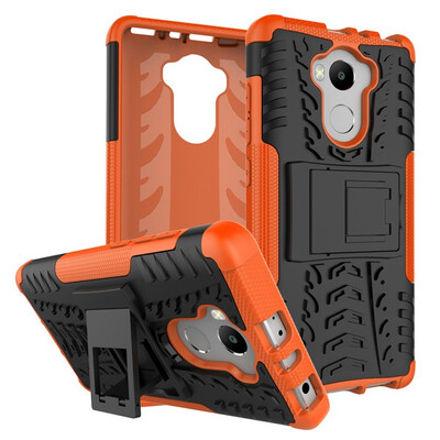 

Fivice Redmi 4 Case TPU anti-fall tire pattern back clip bracket phone case