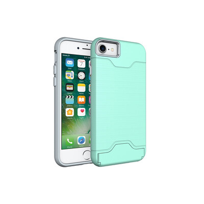 

Fivice iPhone 78 Case TPU all-inclusive anti-drop brushed card with bracket mobile phone case