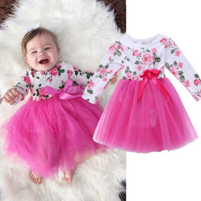 

UK Stock Newborn Baby Girls Romper Jumpsuit Bodysuit Tutu Dress Clothes Outfits