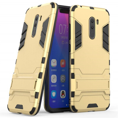 

Case for Xiaomi Pocophone F1 618 inch 2 in 1 Shockproof with Kickstand Feature Hybrid Dual Layer Armor Protective Cover