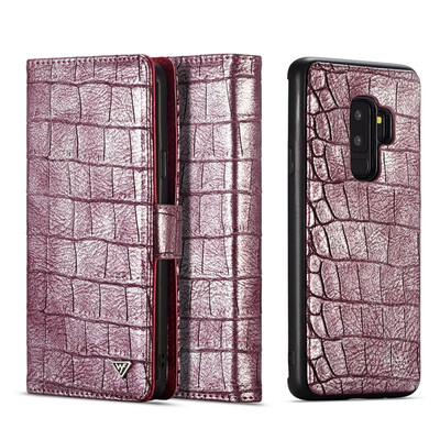 

WHATIF 2in1 Crocodile Pattern PU Leather Case For Samsung Galaxy Note9 Leather Flip Cover for Samsung S9 S9 Plus Retail Package