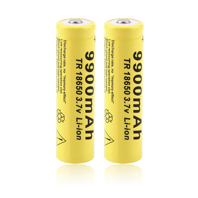 

2шт замена 3.7 V 18650 9900mah литий-ионная аккумуляторная батарея для светодиодный фонарик Факел