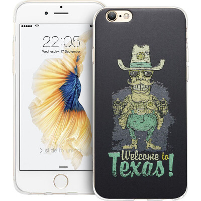 

Иллюстратор яблоко iPhone6 ​​/ 6с телефон оболочки / защитный рукав 4,7 дюйма мягкий силиконовый Бортовые мягкой оболочки рельеф серии иллюстратор мультфильм - Техас Шериф