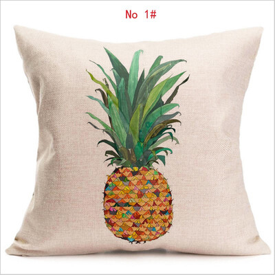 

Cushion cover complete picture of pineapple linen pillow cover geometry square decorative pillows