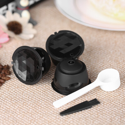 

3pcsset Coffee Capsule Dolce Gusto Coffee Filter Reusable Dolce Gusto Coffee Capsule with Spoon&Brush