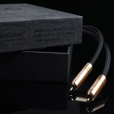 

COPPER COLOUR CC Alpha Audio Cables XLR RCA Plug HiFi interconnect cords pair