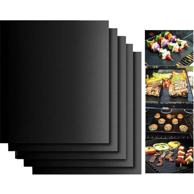 

UpperX 10pcs Reusable Non Stick Grill BBQ Mats Sheet Heat Resistant Barbecue Grill Baking Pad Mat Picnic Cooking Tool 40x33cm