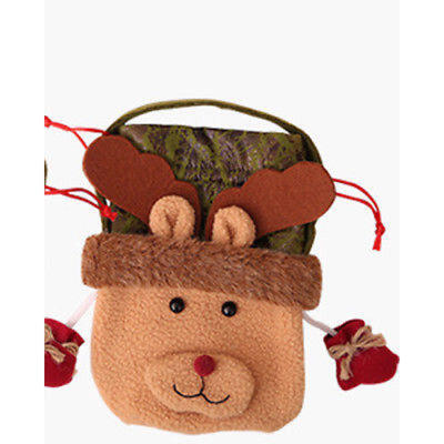 

HOT Cute Xmas Santa Claus Snowman Elk Christmas Candy Bag Home Party Gift Decor