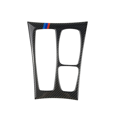 

Carbon Fiber Gear Shift Panel Trim Frame Sticker Decorative Cover For BMW E70 X5 E71 X6