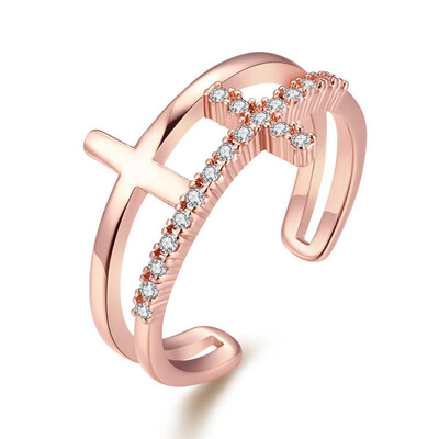 

R007-8 Jewelry K Gold Plated Ring Nickle Free Antiallergic New Fashion