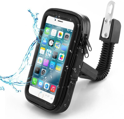 

Universal Waterproof Motorcycle Bike Scooter Mobile Phone Holder Bag Case for iPhone8 7 Samsung Support 47-63 Inch