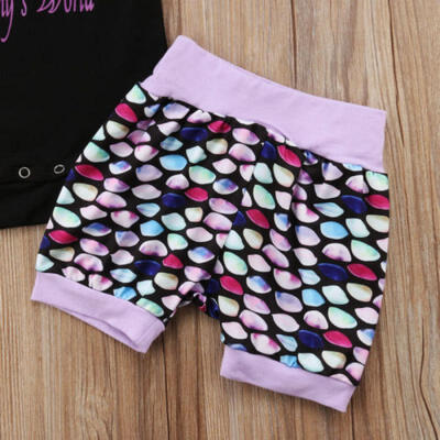 

Sommer Kleinkind Baby Jungen Mädchen Baumwolle Strampler Tops Shorts Outfit Set