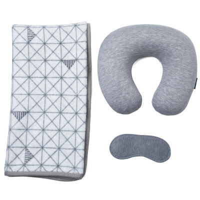 

40000 km u-type pillow eye cover blanket three-piece travel pillow office napping pillow car U-shaped pillow neck pillow car headrest SW9058