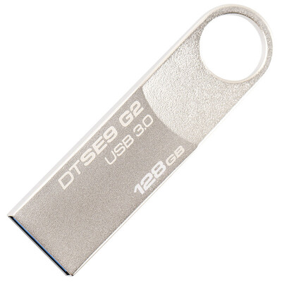 

Kingston Kingston 128GB U disk USB30 DTSE9G2 metal silver bright reading speed 100MB s