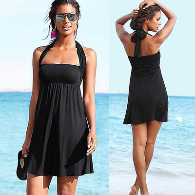 

2018 Hot New Women dresses fashion plage moda praia vestidos playa ribbon wrapped Het strand sun dresses Beach rope soleli playero