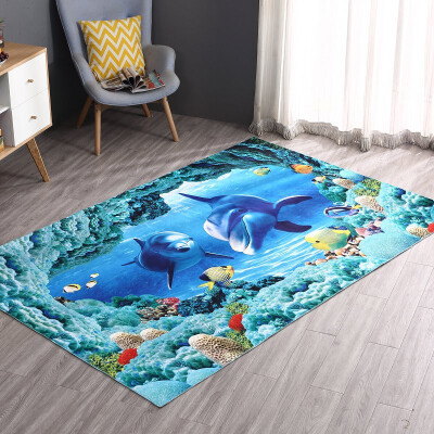 

YOOSA 3D Printed Geometric Mats Carpets Anti-slip Floor Mat Mandala Boho Print Bathroom Kitchen Door Mat