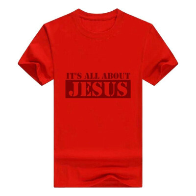 

Christian Religious Men Tshirt Its All About Jesus