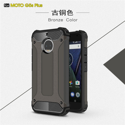 

Fivice Motorola Moto G5S Plus case Luxury Silicone Diamond Armor PC Hard Shell Phone Case