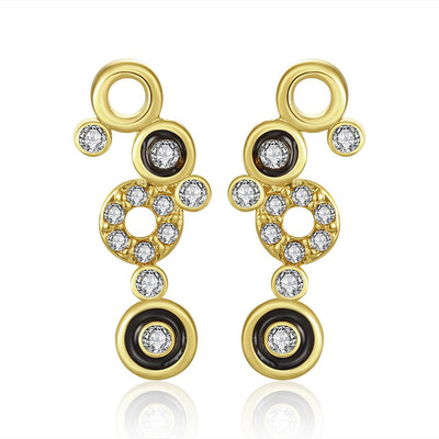 

E1061 Wholesale Nickle Free Antiallergic White Real Gold Plated Earrings For Women New Fashion Jewelry