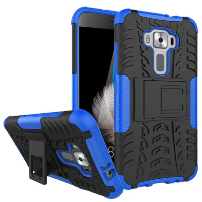 

Fivice Zenfone 3 52 inch ZE520KL Case TPU anti-fall tire pattern back clip bracket phone case