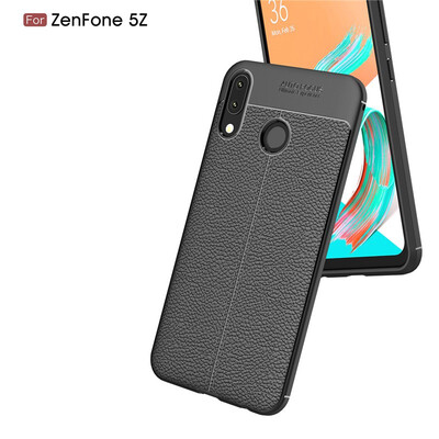 

Fivice Asus Zenfone 5 2018 ZE620KL case Luxury leather TPU silicone anti-fall soft shell phone case