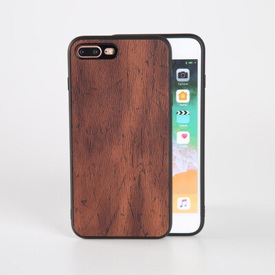 

Packages Cases For iPhone 6 6S 7 8 Plus X Xr Xs Max Case PU Leather Wood texture Soft TPU Silicone Shell Case PU Leather Wood text
