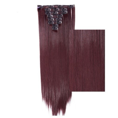 

Amazing Star Brazilian Straight Hair Clip in Human Hair Extensions Virgin Hair Clip in 9PcsSet Can Be Dyed&Bleach