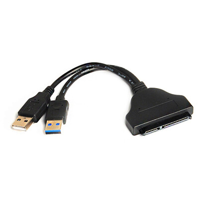 

SANBAO SK-20P USB 3.0 to SATA 22 Pin 2.5 hard drive cable with USB auxiliary power supply compatible 2.0 interface