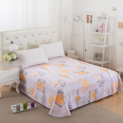 

Yu Guang Home Textiles Cotton Bed Twill Print Single Sheet Simple Simple Love 230 250cm