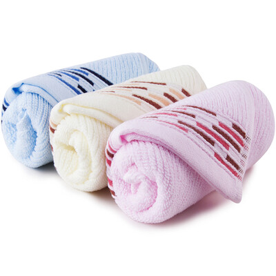 

Sanli cotton&elegant satin pieces of absorbent towel wash towel 32x70cm value of 3 installed