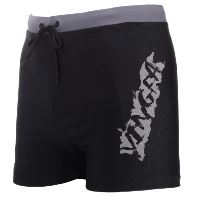 

British YINGFA new anti-chlorine swimming trunks fashion comfortable swimwear men&39s flat swim trunks Y3583 black L