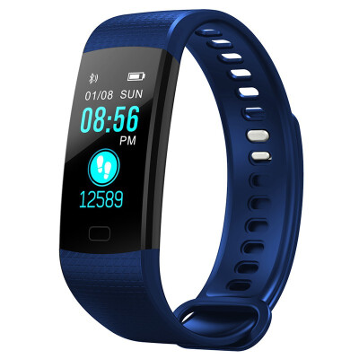 

Bluetooth smart bracelet heart rate sports step counter touch color screen digital display screen gift